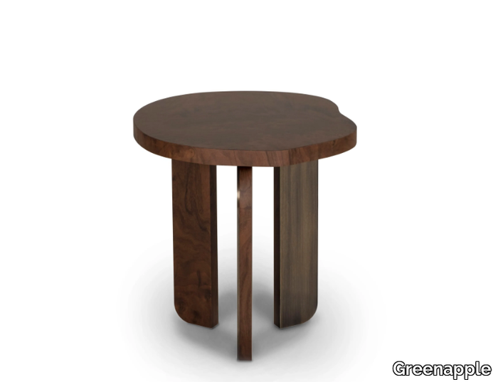 DORNES - Round walnut coffee table _ Greenapple