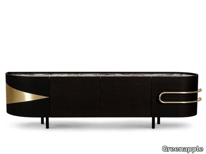 OLIVAL - Calacatta marble sideboard with integrated lighting _ Greenapple