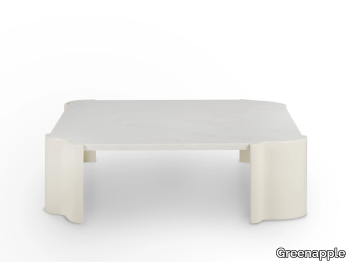 SALEMAS - Square Calacatta marble coffee table _ Greenapple