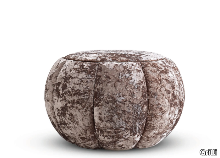 OSCAR - Round fabric pouf _ Grilli