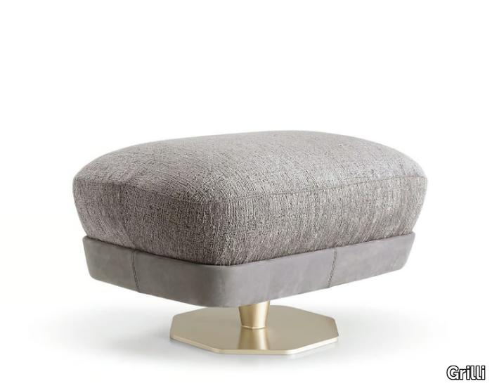 SPACE - Upholstered fabric footstool _ Grilli