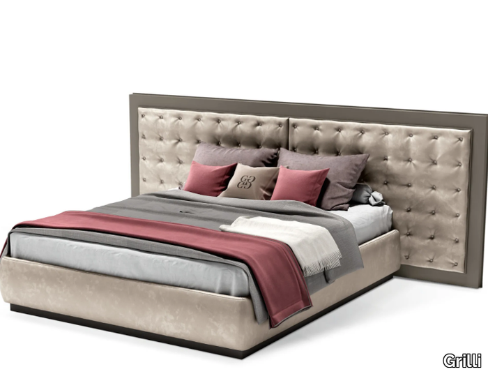 ZARAFA - Double bed with tufted headboard _ Grilli