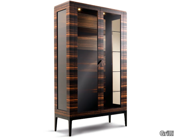 ZARAFA - Display cabinet with integrated lighting _ Grilli