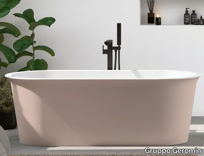 AVIGO - Mineraltek freestanding oval bathtub _ Gruppo Geromin