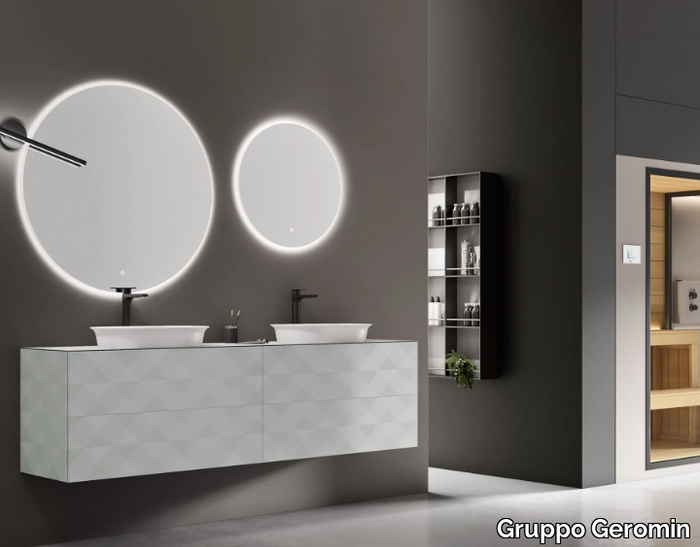 ECLIPSE ECL02 - Suspended bathroom cabinet with drawers _ Gruppo Geromin