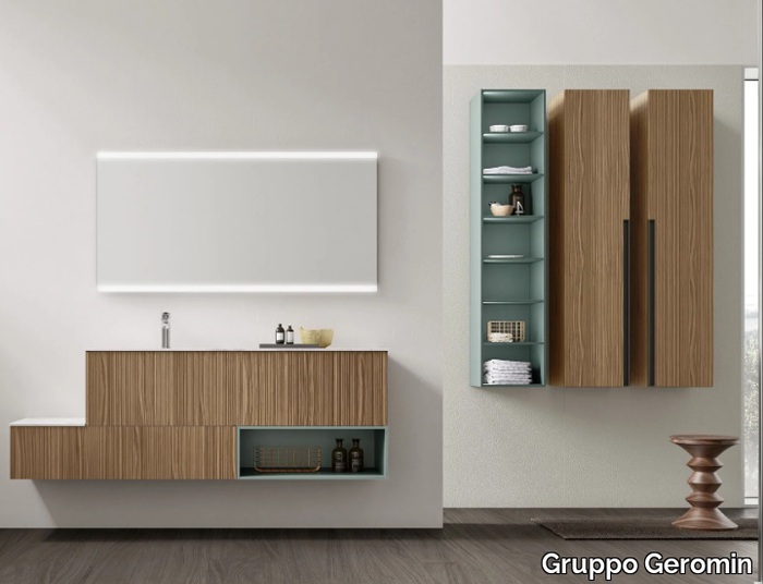 ELITE ELI01 - Wall-mounted vanity unit with drawers _ Gruppo Geromin