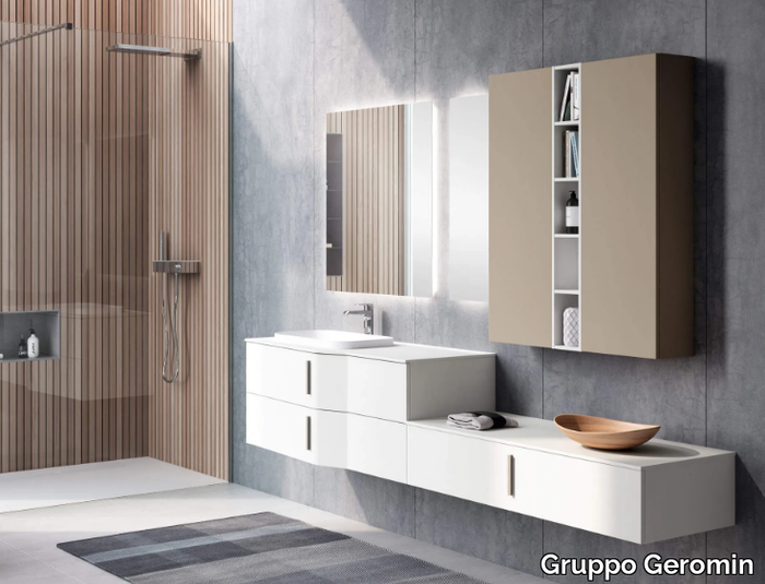 STR8 STR02 - Wall-mounted vanity unit with drawers _ Gruppo Geromin