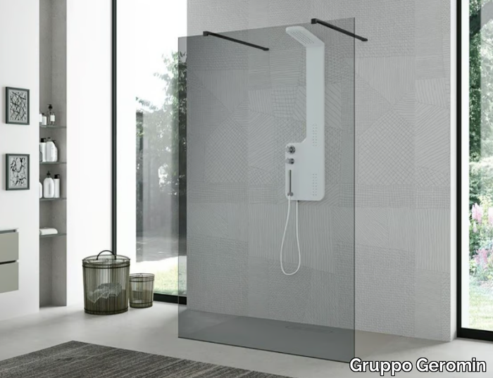 SIDE FREE - Crystal Walk in shower _ Gruppo Geromin