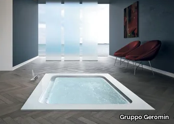 INFINITY BOLLA R - Hydromassage rectangular bathtub _ Gruppo Geromin