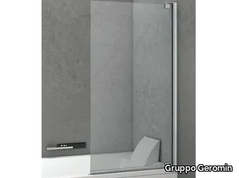 PIVOT - Folding crystal bathtub wall panel _ Gruppo Geromin