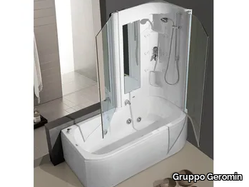 DUO BOX - Hydromassage bathtub with shower _ Gruppo Geromin