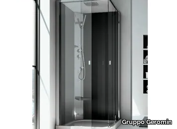 SOUND - Hydromassage multifunction corner crystal shower cabin _ Gruppo Geromin