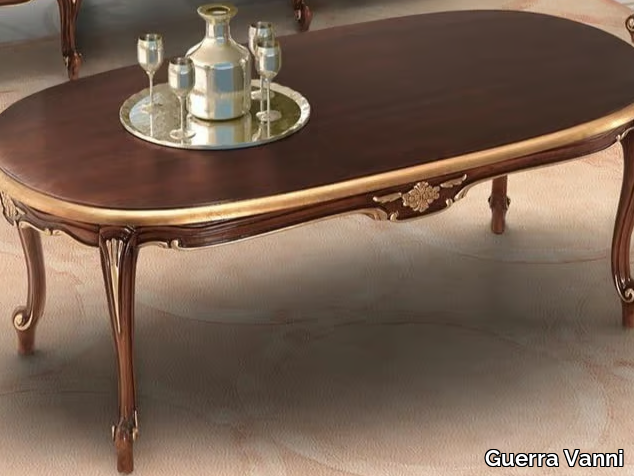 ROSE - Oval solid wood coffee table _ Guerra Vanni