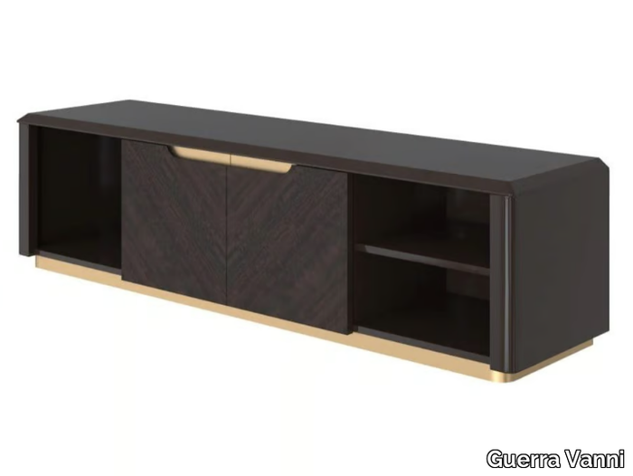 ETHAN - Solid wood TV cabinet with doors _ Guerra Vanni