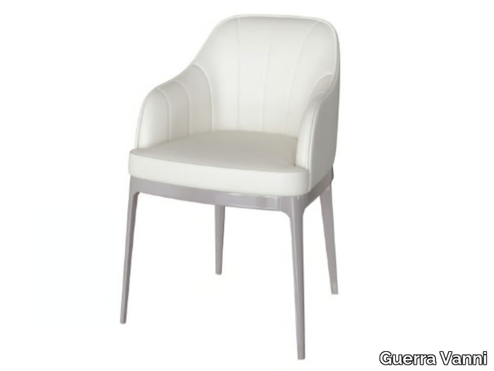 CLIZIA - Upholstered fabric chair with armrests _ Guerra Vanni