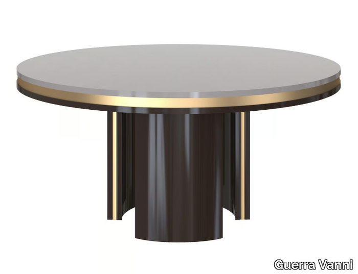 DAFNE - Round wood veneer table _ Guerra Vanni