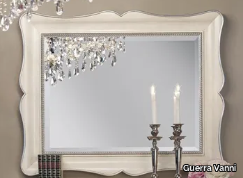 BIANCA - Framed wall-mounted solid wood mirror _ Guerra Vanni