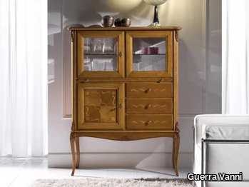 LOUIS - Solid wood highboard with doors _ Guerra Vanni