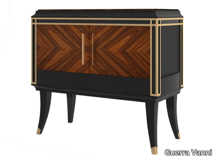 MIUCCIA - Wood veneer sideboard with doors _ Guerra Vanni