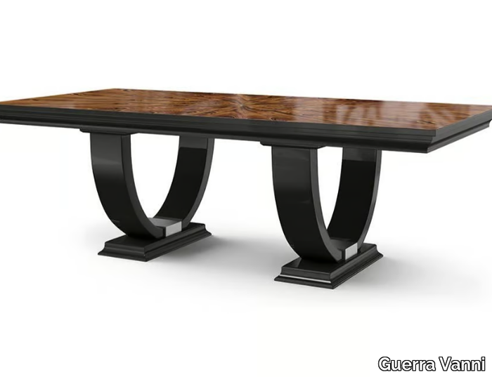 OSCAR - Rectangular wood veneer table _ Guerra Vanni