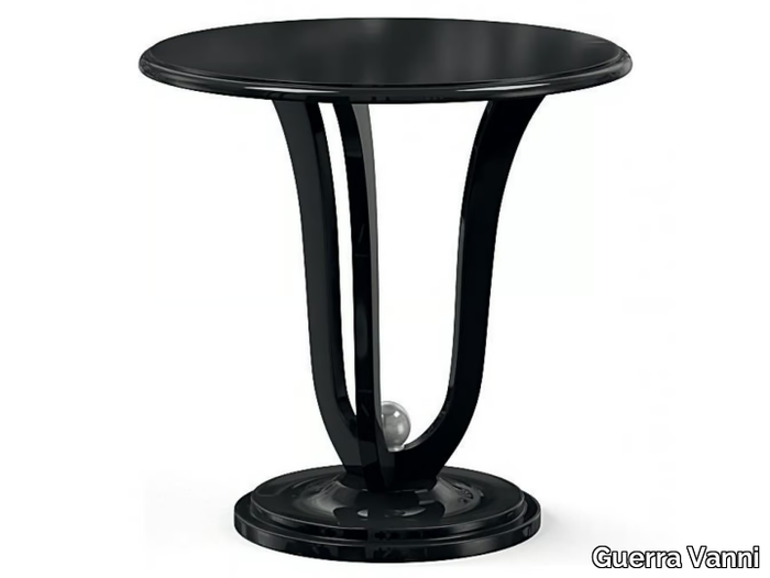 OSCAR - Round wooden high side table _ Guerra Vanni