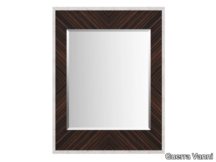 ALEXANDER - Rectangular wall-mounted ebony mirror _ Guerra Vanni