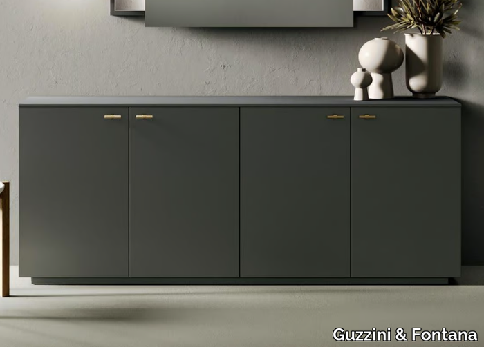 BIX - Bilaminate sideboard with doors _ Guzzini & Fontana