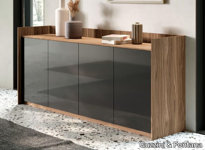 ELLINGTON - Bilaminate sideboard with doors _ Guzzini & Fontana