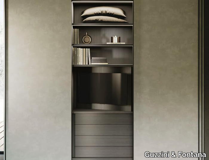 FLAT - Sectional custom bilaminate wardrobe _ Guzzini & Fontana