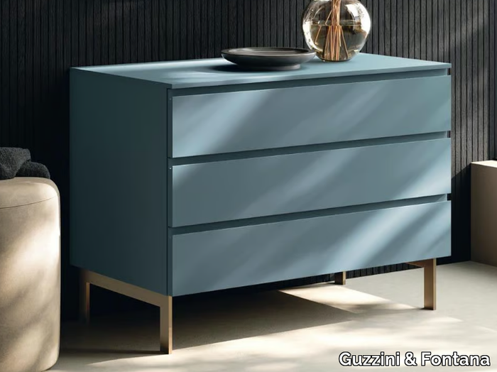 GROOVE - Bilaminate chest of drawers _ Guzzini & Fontana