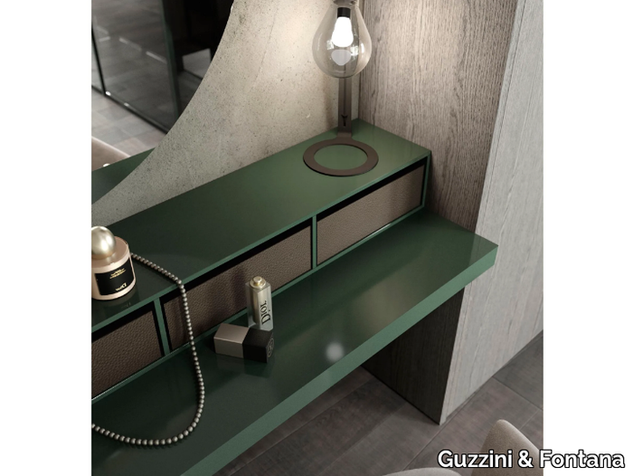 NAKED - Wall-mounted wooden dressing table _ Guzzini & Fontana