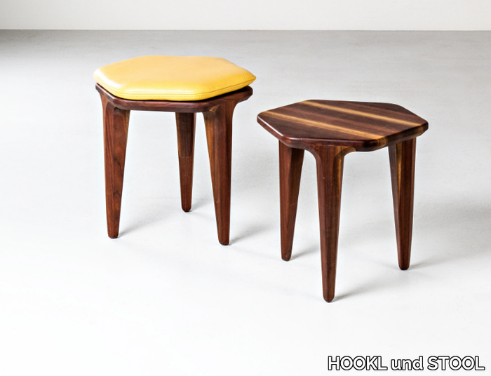 LAYAIR - Wooden stool _ HOOKL und STOOL