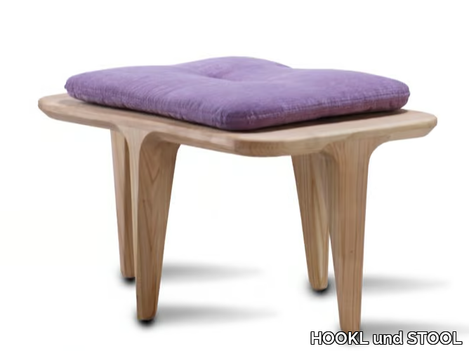 LAYAIR - Fabric footstool / stool _ HOOKL und STOOL