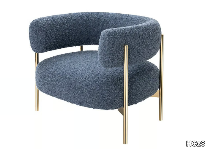 CINI - Fabric armchair with armrests _ HC28