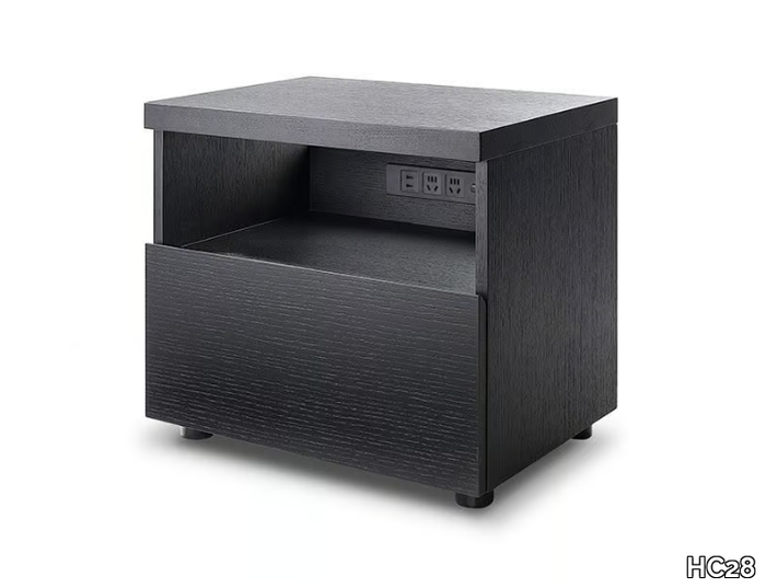 HIGH LINE - Rectangular wooden bedside table _ HC28