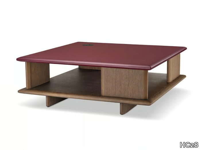 SALVER - Square wooden coffee table with storage space _ HC28