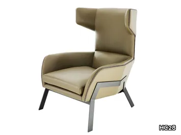 BREEZE - Leather armchair high-back _ HC28