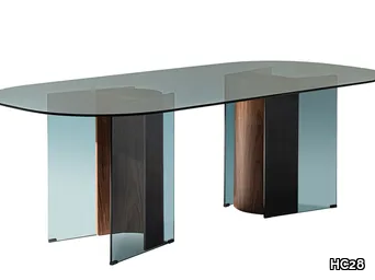 SIFF - Oval glass dining table _ HC28