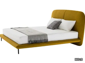 FUGUE - Double bed with upholstered headboard _ HC28