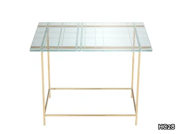 GRASSI - Rectangular glass side table _ HC28