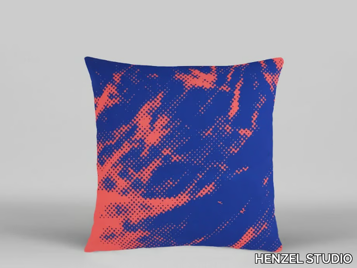 ANDY WARHOL - AW01 - Motif pop art square fabric cushion _ HENZEL STUDIO