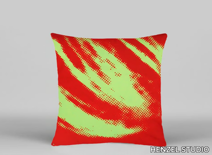 ANDY WARHOL - AW03 - Motif pop art square fabric cushion _ HENZEL STUDIO