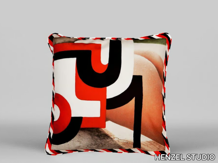 BUTT PILLOW - ART05 - Square cushion with removable cover _ HENZEL STUDIO