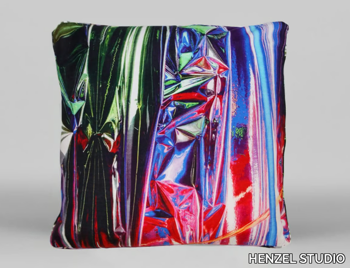 UNTITLED - ART64 - Square cotton cushion with removable cover _ HENZEL STUDIO