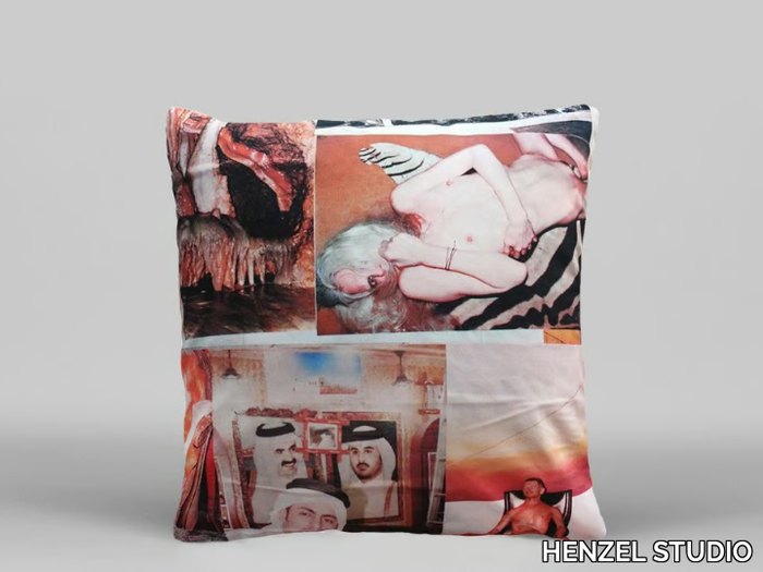 WOO - ART12 - Square cushion with removable cover _ HENZEL STUDIO