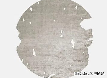 HOGANAS (TAUPE EDIT) ROUND - Round silk rug _ HENZEL STUDIO