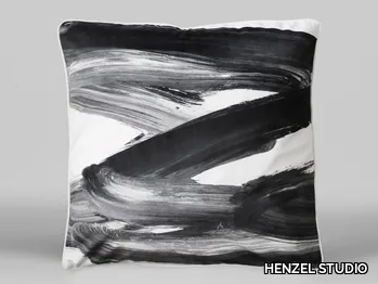 UNTITLED - ART98 - Square velvet cushion with removable cover _ HENZEL STUDIO