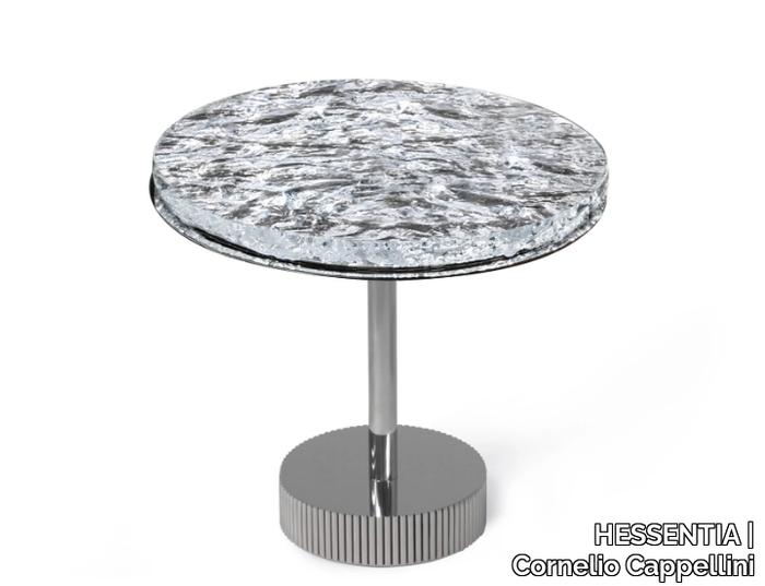 MILLER - Round glass high side table _ HESSENTIA | Cornelio Cappellini