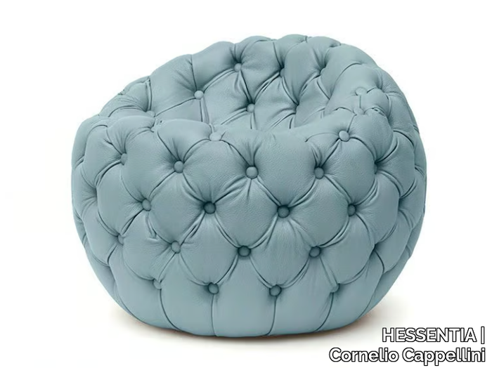 DOT - Tufted upholstered leather pouf _ HESSENTIA | Cornelio Cappellini