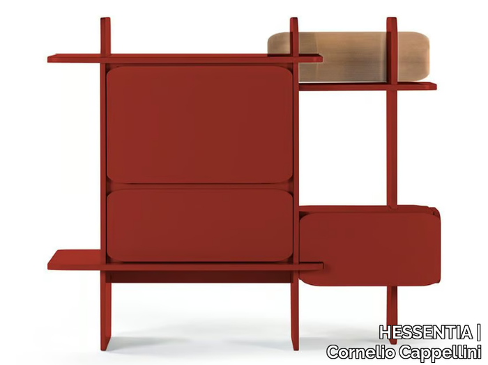 GREFFAGE - Wooden highboard with doors _ HESSENTIA | Cornelio Cappellini